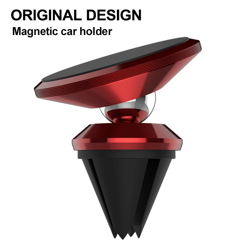 

Luxury Car Phone Holder Magnetic Air Vent Mount Mobile Phone Stand Magnet Support Cell Phone Telephone Desk in Car GPS Support