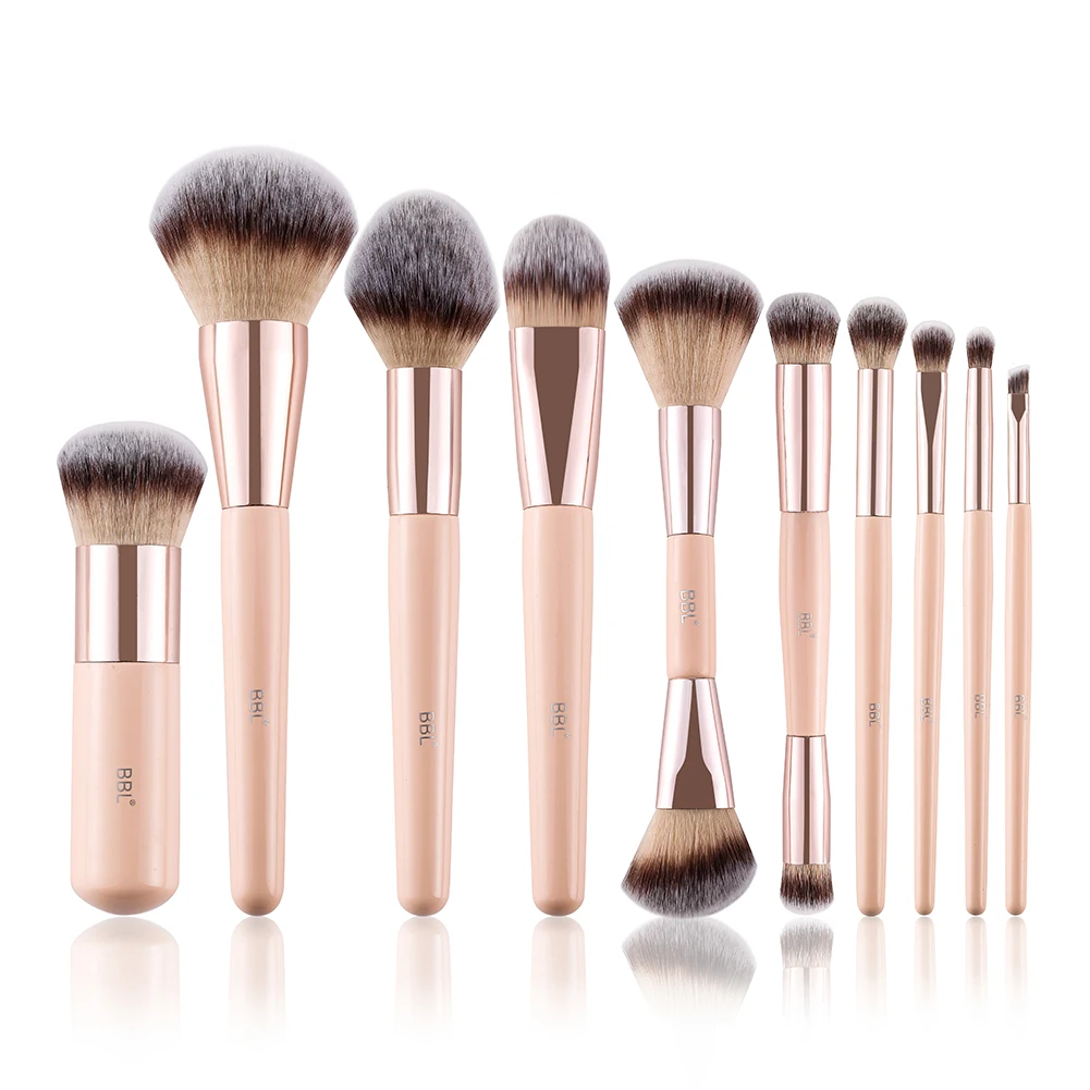 

BBL Pro Premium Makeup Brushes Set Kabuki Foundation Eyeshadow Blush Dual Ended Tapered Blending Highlighter Cosmetic Brush Kit