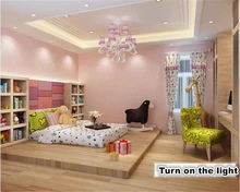 beibehang Non-woven wallpaper moon star children room fluorescent luminous walls paper papel de parede papier peint beibehang environmental non woven fluorescent wallpaper blue luminous stars children s roof wallpaper boys and girls bedroom