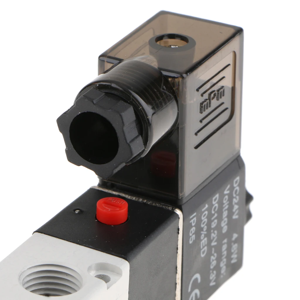 10pcs/lot 4V210-08 Solenoid Valve 5 Way 2 Position Pneumatic Air-Operated 1/4 BSPT 24V