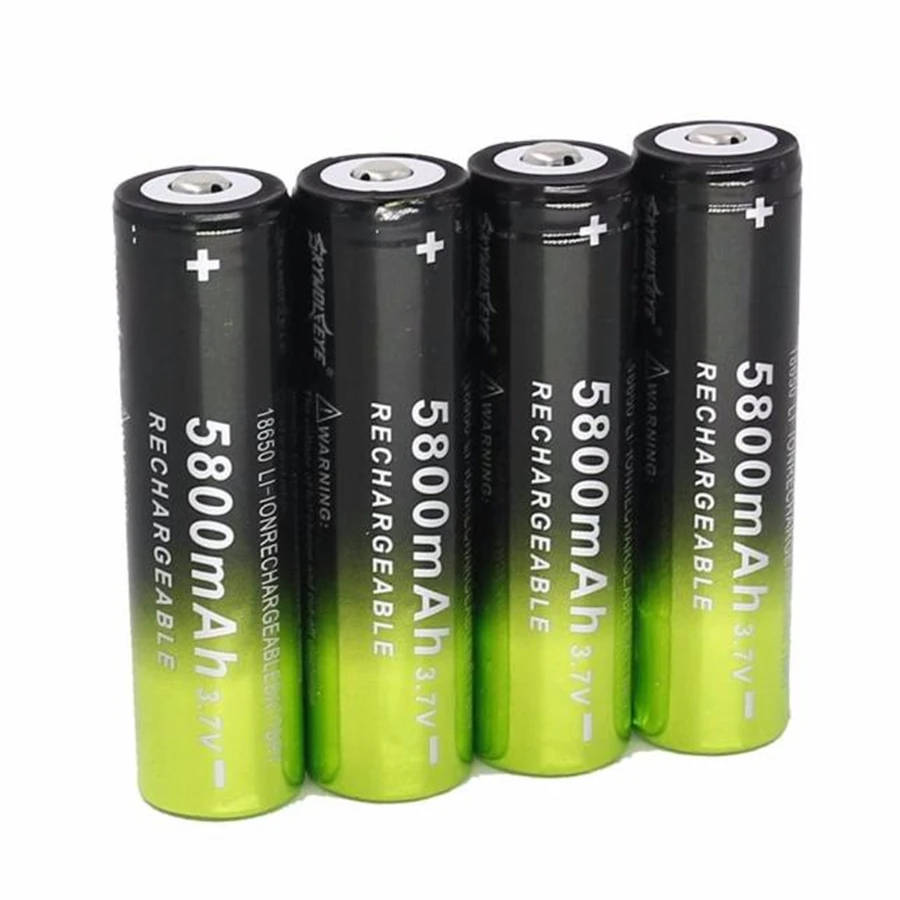 CARPRIE 4x5800 mAh Li ion 3 7 V 18650 аккумуляторная батарея для фонарика лампа факел аварийного