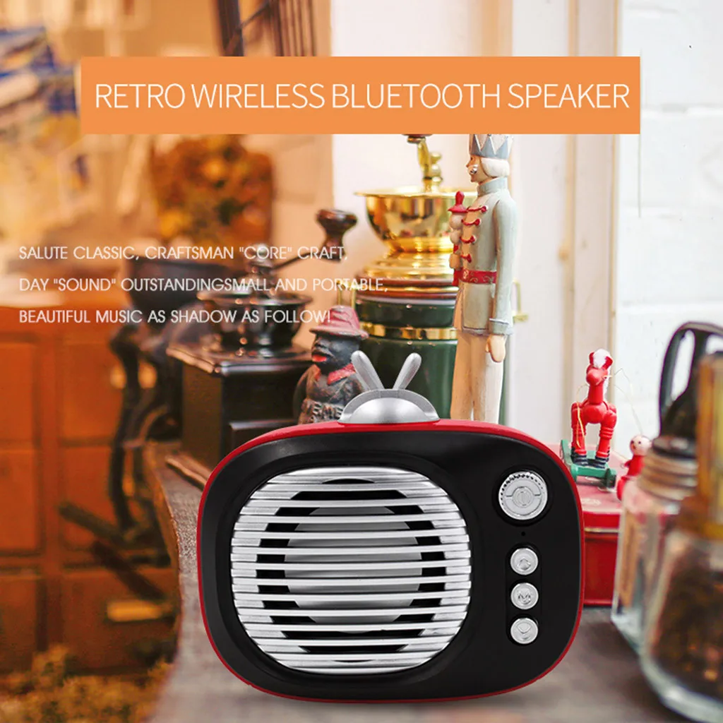 HIPERDEL Мини Bluetooth динамик беспроводной портативный Ретро акустическая стальная пушка динамик s Micro SD AUX домашний Сверхлегкий сабвуфер C413