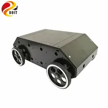 DOIT VC-100 закрытый 4wd RC автомобиль с рамой из нержавеющей стали, 95 мм металлическое колесо, 12 В двигатель высокой мощности для Arduino DIY RC игрушки
