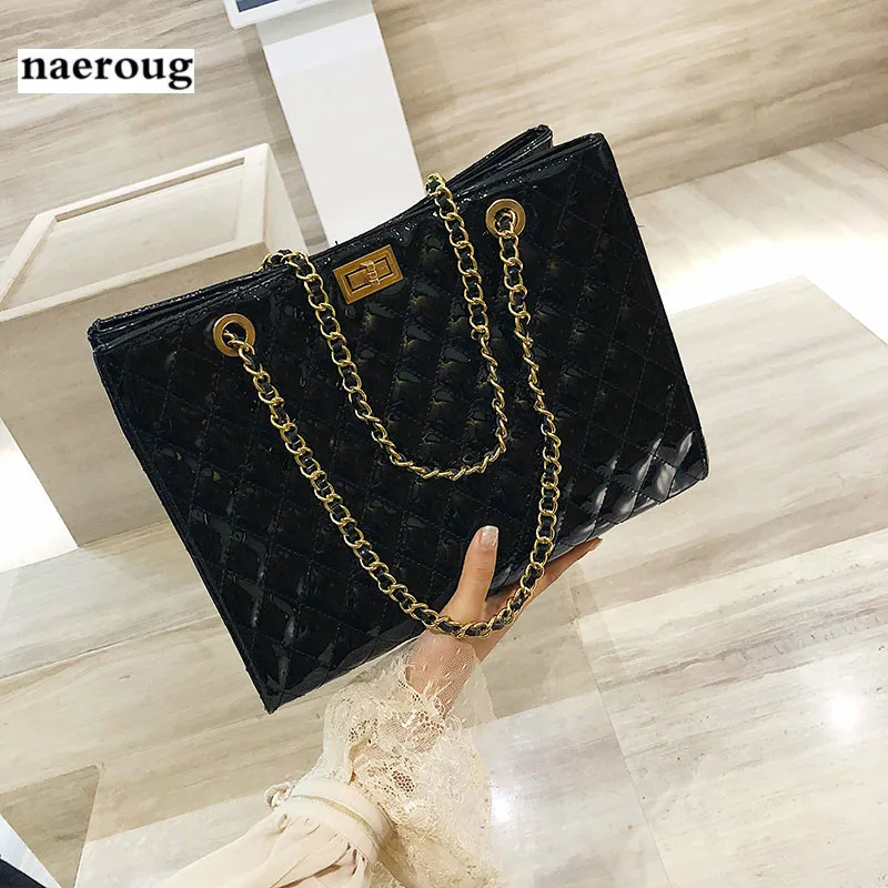 

Big Tote Bag Luxury Brand Designed Diamond Lattice Handbag Chain Shoulder Bag Fashion Large Totes luis vuiton bag gg channel bag