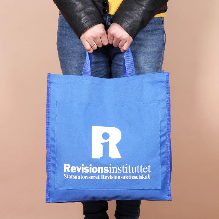 Темно-синий многоразовая сумка для покупок повторно рекламные сумка доступна для изготовленный на заказ