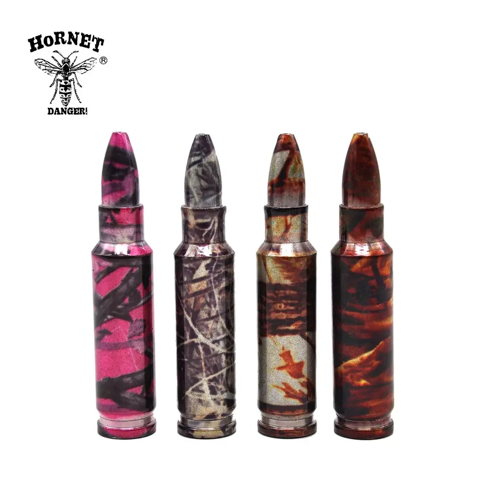 

HORNET Fashion Creative Bullet Design Smoking Tobacco Pipe 90 MM With Aluminum Smoking Bowl Pipe Herb Tobacco Pipe Pocket Size