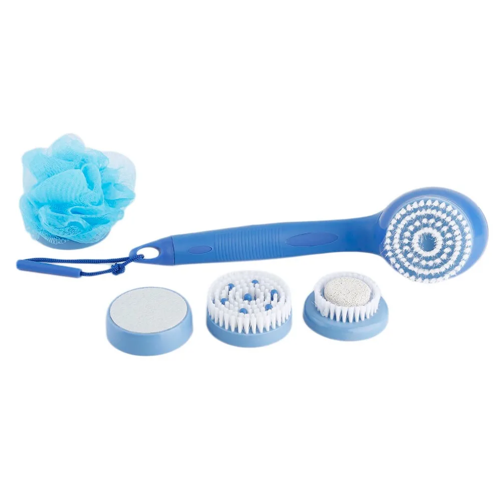 Battery Powered Electric Rotating Body Cleansing Massaging Brush Body Skin Care With 5