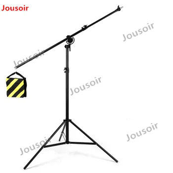 

126" 320cm Two Way Rotatable Aluminum Adjustable Tripod Boom Light Stand with Sandbag for Studio Photography Video CD50