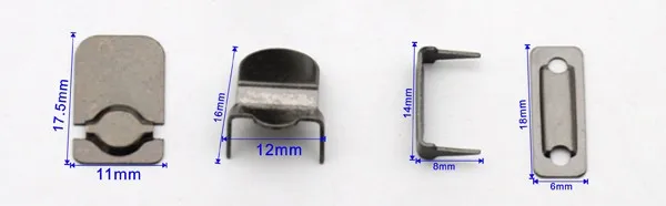 60 компл./лот HE 006 4 part крючки для брюк металлические латунные пуговицы серебряный