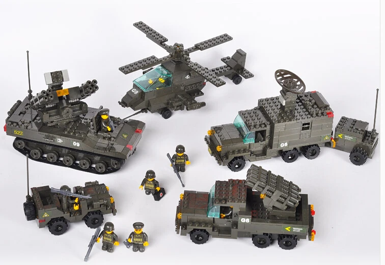 The Army Retail Sluban Certified Product 956PCS Building Block Learning Education Kid Toys Compatible With Lego Freeshipping | Игрушки и