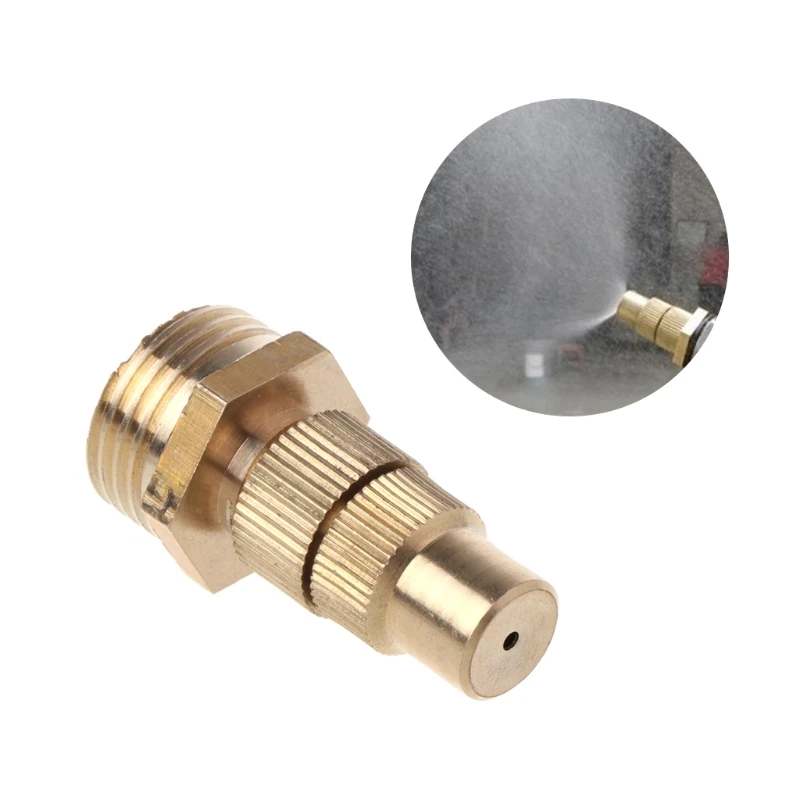 1/2" DN15 Garden Irrigation Brass Adjustable Spray Misting Nozzles Spray Head