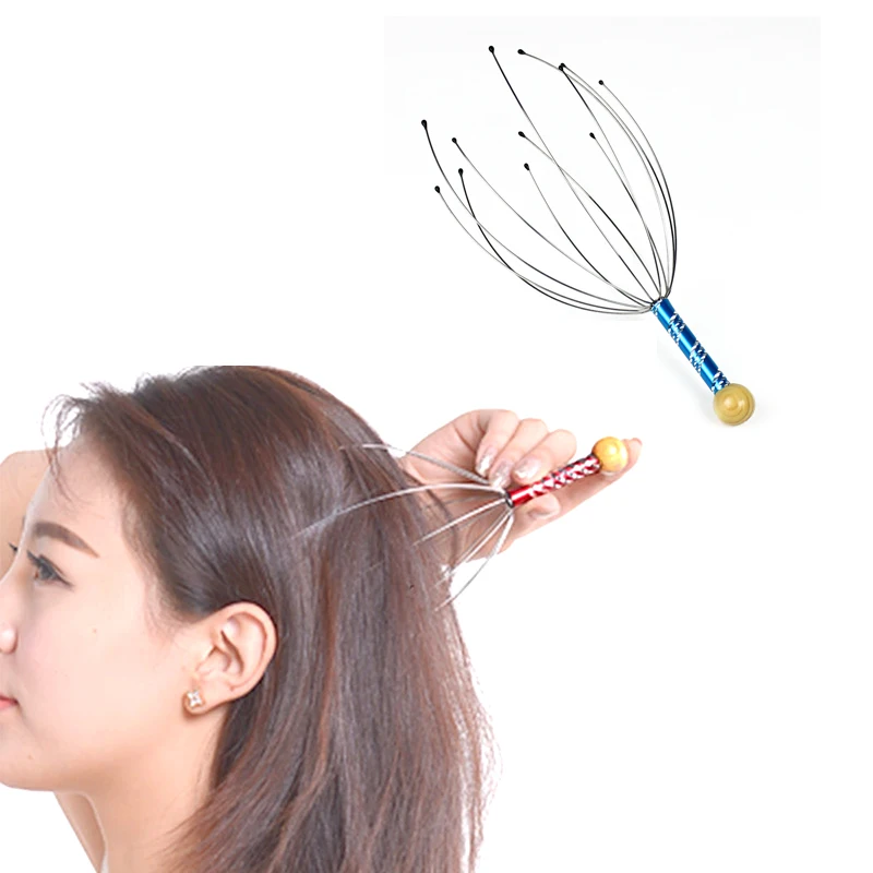 

Hot Selling 1pc free shipping Octopus Head Scalp Neck Equipment Stress Release Relax Massage Claw Massager