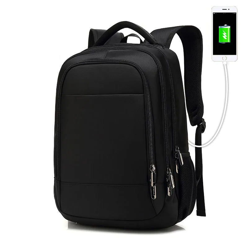 

Men Laptop Backpack For 15.6 inch USB Charging Backpacks Computer Anti-theft Bags Male Gray Daypack New Women Mochila School Bag