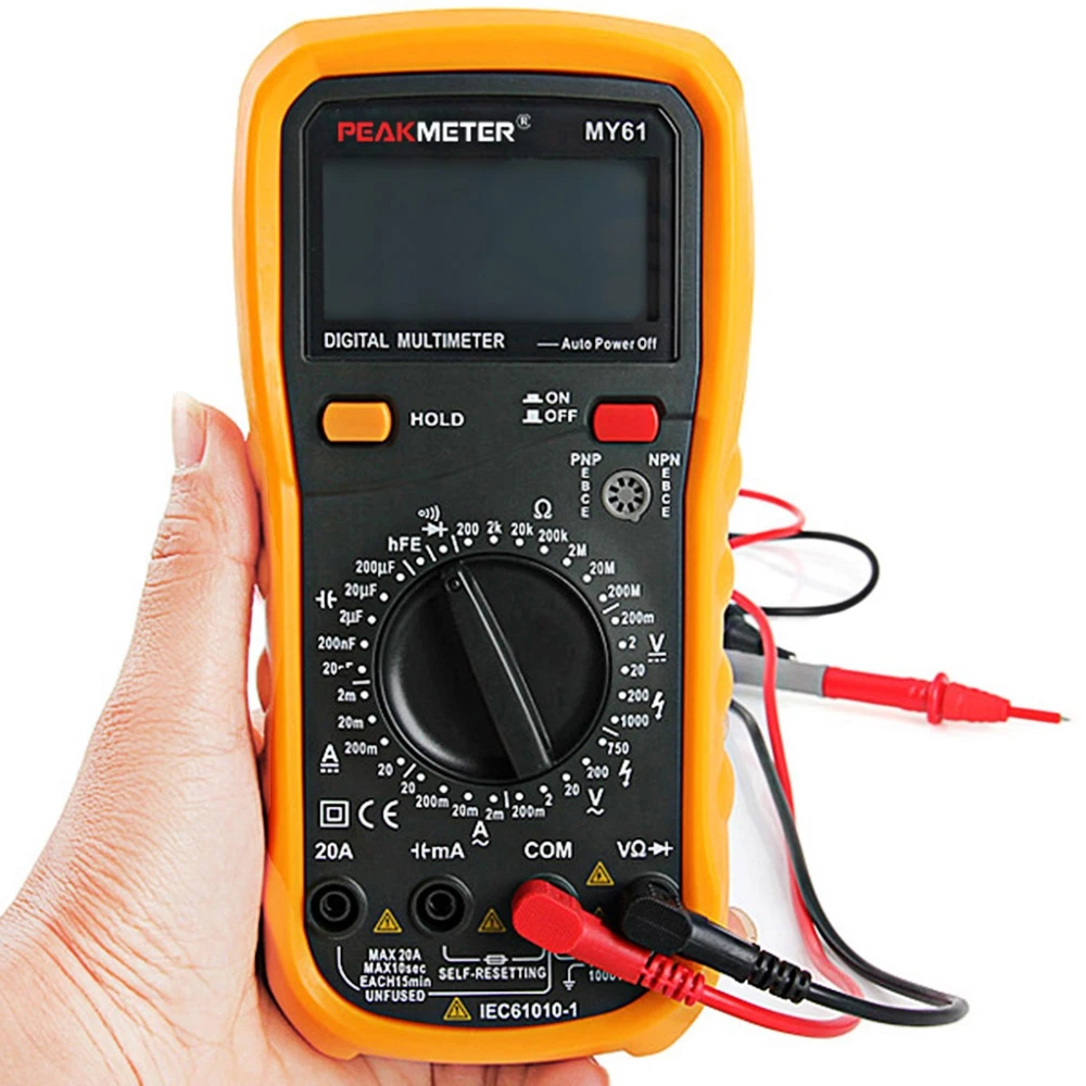 Multimetro Digitale Intelligente SZ12 – 20000 Conteggi, Display LED, Test NCV, Pinza Magnetica, Per Tensione E Capacità