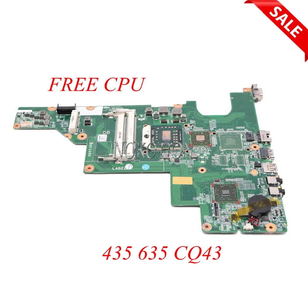 NOKOTION 646982-001 laptop motherboard for HP Compaq 435 635 CQ43 HD4200 DDR3 Main board free cpu NOKOTION 646982-001 laptop motherboard for HP Compaq 435 635 CQ43 HD4200 DDR3 Main board free cpu