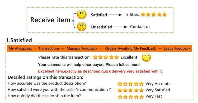 feedback safisfied