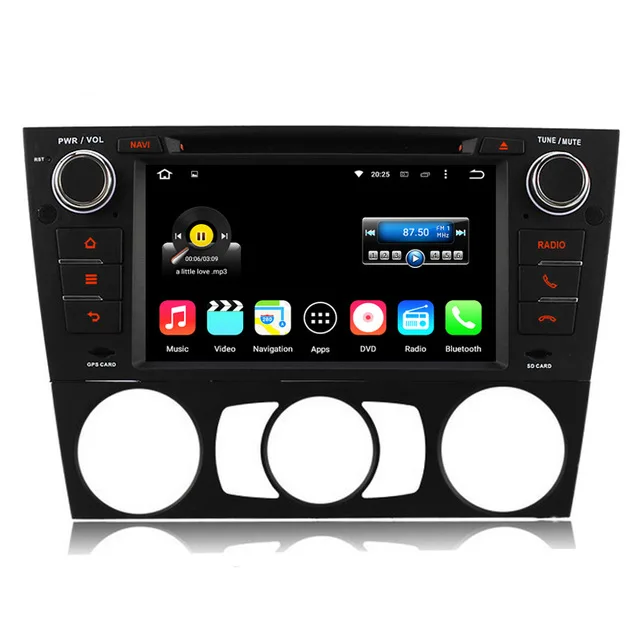 Бесплатная Доставка 2 Din Автомобильный ПК Android 5.1.1 DVD Для BMW 320i E90 E91 E92 E93 2005 года С GPS