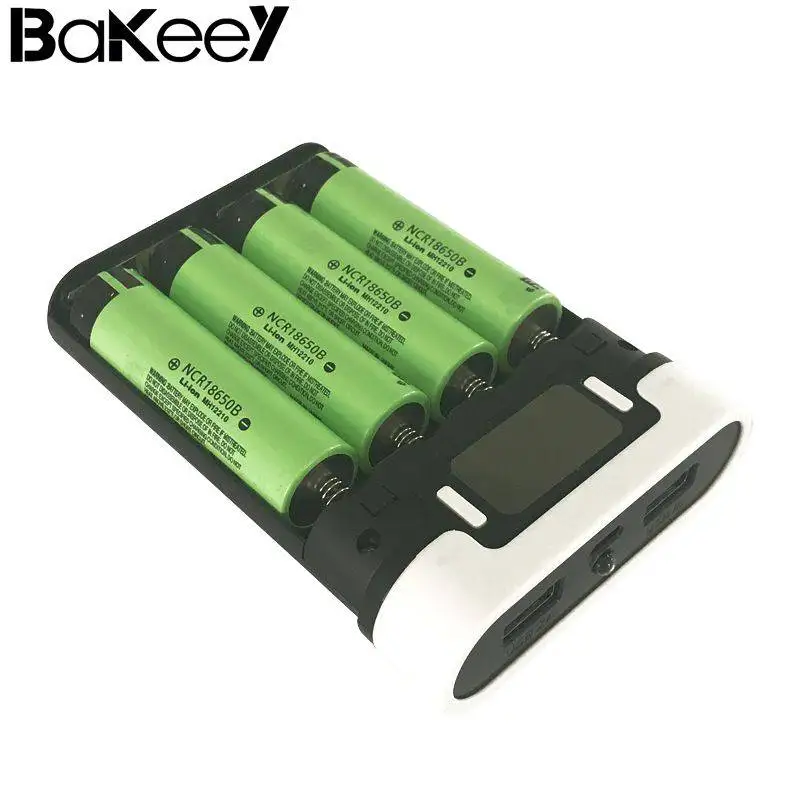 Bakeey 4 шт. 18650 батарея двойной USB светодиодный дисплей зарядное устройство power Bank чехол коробка DIY Kit для iPhone 8 S8 Plus