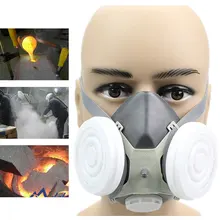Пылезащитная маска противогаз промышленная PM2.5 противопылевая маска для лица фильтр респираторный костюм промышленный распылитель безопасность для велоспорта