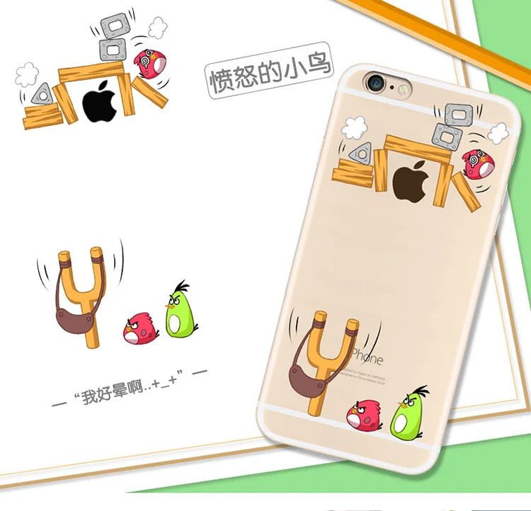 New Cute Cartoon Mobile Phone Cases For iphone 6s 6s plus Transparent Cases cover For apple iPhone 6 6plus Mobile Phone Shells (23)