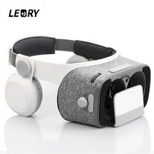 LEORY 3D VR Glasses Virtual Reality RC Headset Cardboard VR Box With Remote Controller For iOS For Android Daydream Smartphone