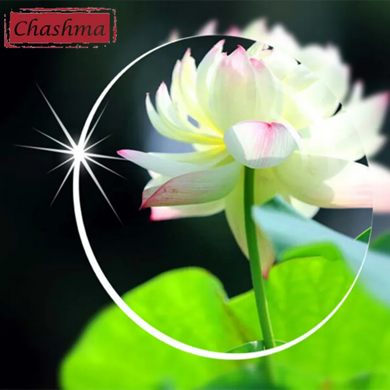 Tanie Obiektywy marki Chashma 1.61 Index asferyczne przezroczyste soczewki MR 8 silne antyrefleksyjne okulary optyczne soczewki korekcyjne do oczu