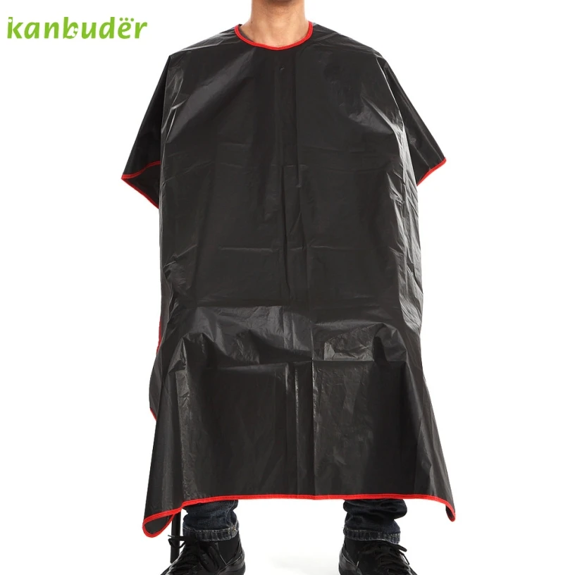 Kanbuder New Good Quality Black Cutting Hair Waterproof Cloth Salon Barber Gown Cape Hairdressing Hairdresser 1PC Kanbuder New Good Quality Black Cutting Hair Waterproof Cloth Salon Barber Gown Cape Hairdressing Hairdresser 1PC
