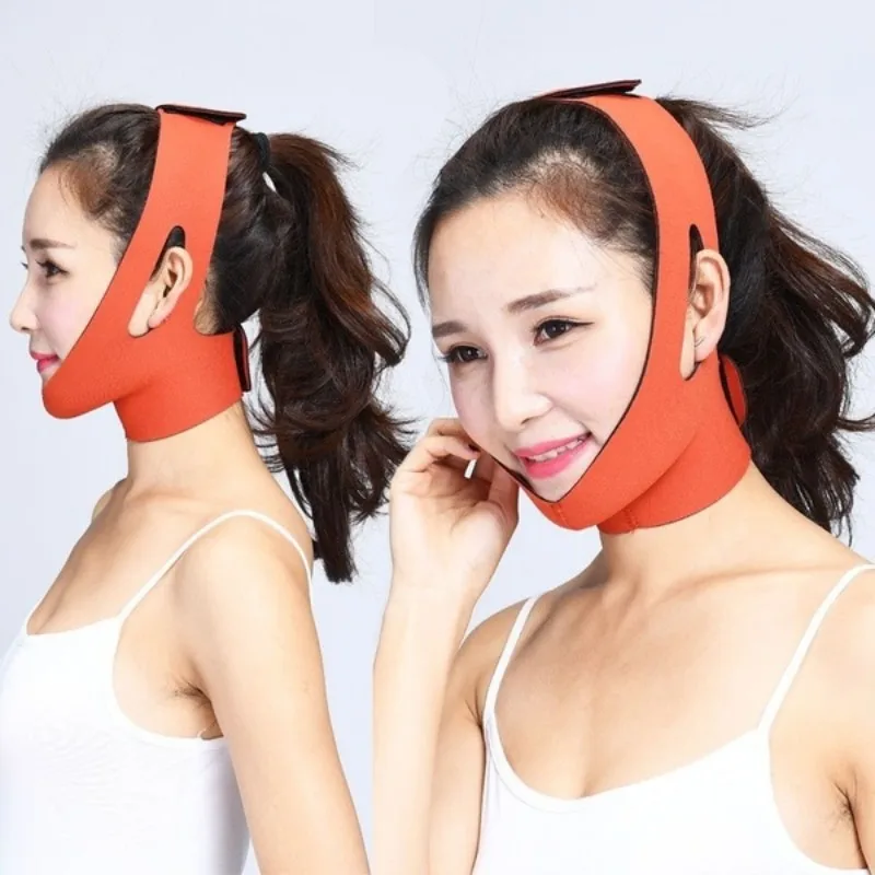 Face Slim V-Line Lift Up Mask Cheek Chin Neck Slimming Thin Belt Strap Beauty Delicate Facial Thin Face Mask Slimming Bandage