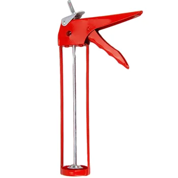 

Glue Dispensing Gun Glass Glue Silicone Manual Cartridge Caulk Gun Durable Red Hardware Tool