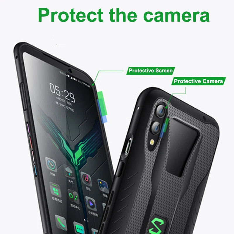 Ударопрочный ТПУ мягкий чехол для телефона Xiaomi Black Shark 2 Pro Чехол BlackShark 2 pro shell теплоотвод крышка поддержка геймпада