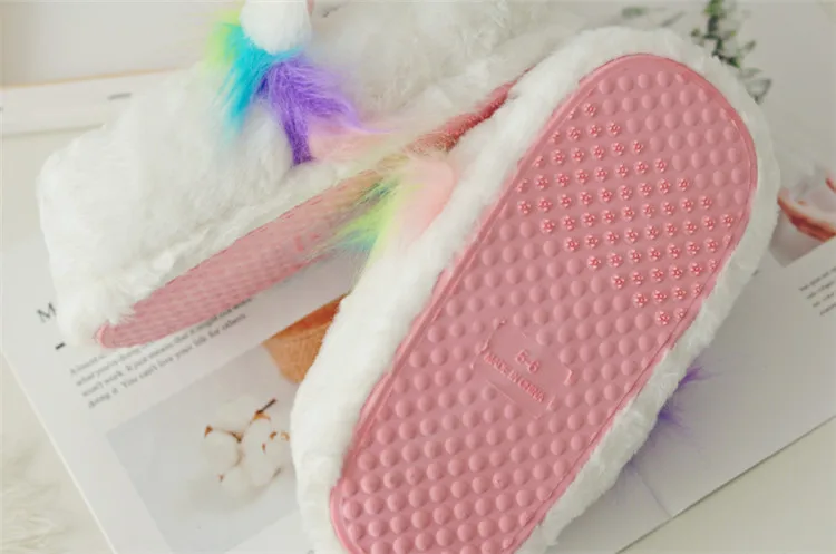 Unicorn Kid Plush Slippers -Unicorn Fashion HTB12uygaU rK1Rjy0Fcq6zEvVXa9
