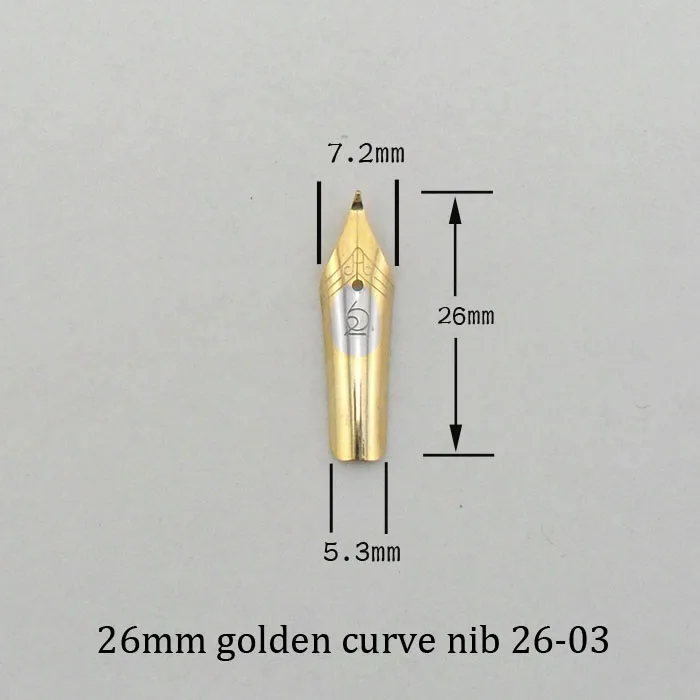 Перьевая ручка наконечник перо для hero pen picasso 20 26 31 5 мм прямой изогнутый два цвета