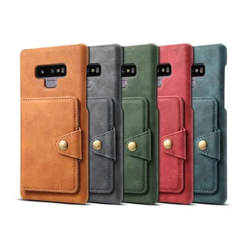 

Retro PU Leather Case For Huawei P20 Pro Lite Card Slot Holder Cover For iphone Samsung Note9 S10 S9 Plus Back Stand Case
