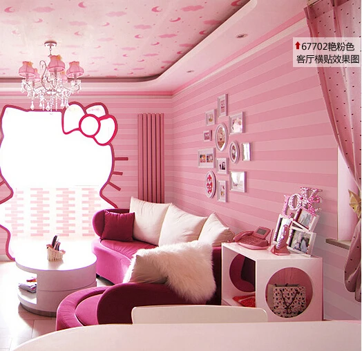 Modern Striped Wallpaper Bedroom S Room For Modern Striped Wallpaper Bedroom S Room For Walls Desktop Wall Paper Pink Purple Papel De Parede Infantil In Wallpapers From Home