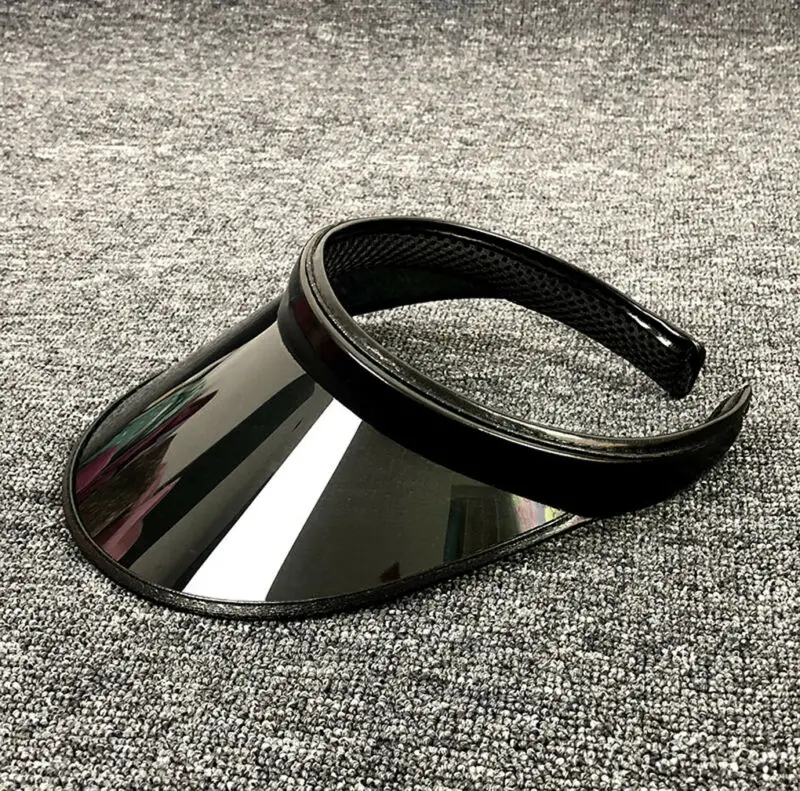 

Women Visors Sun Hats Casual Summer UV Protection Sun Visor Transparent Plastic Hat Sunscreen Cap Sunhat Bicycle Sunhat Caps