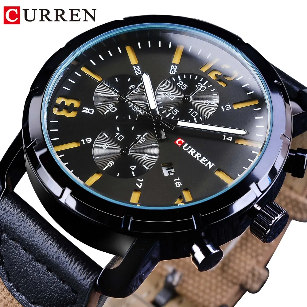 

CURREN Fashion Casual Series Military Design Nylon Band Calendar Display Mens Watches Top Brand Luxury Quartz Sport Wrist Watch
