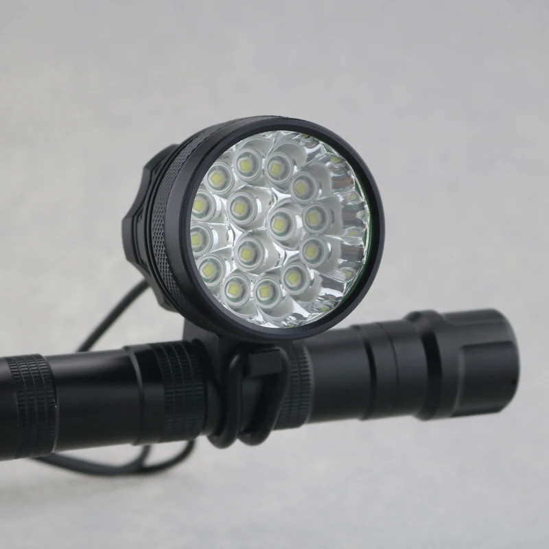 Rechargeable 15T6 25000 Lumen Bike Light Headlamp 15xCree XML T6 Led