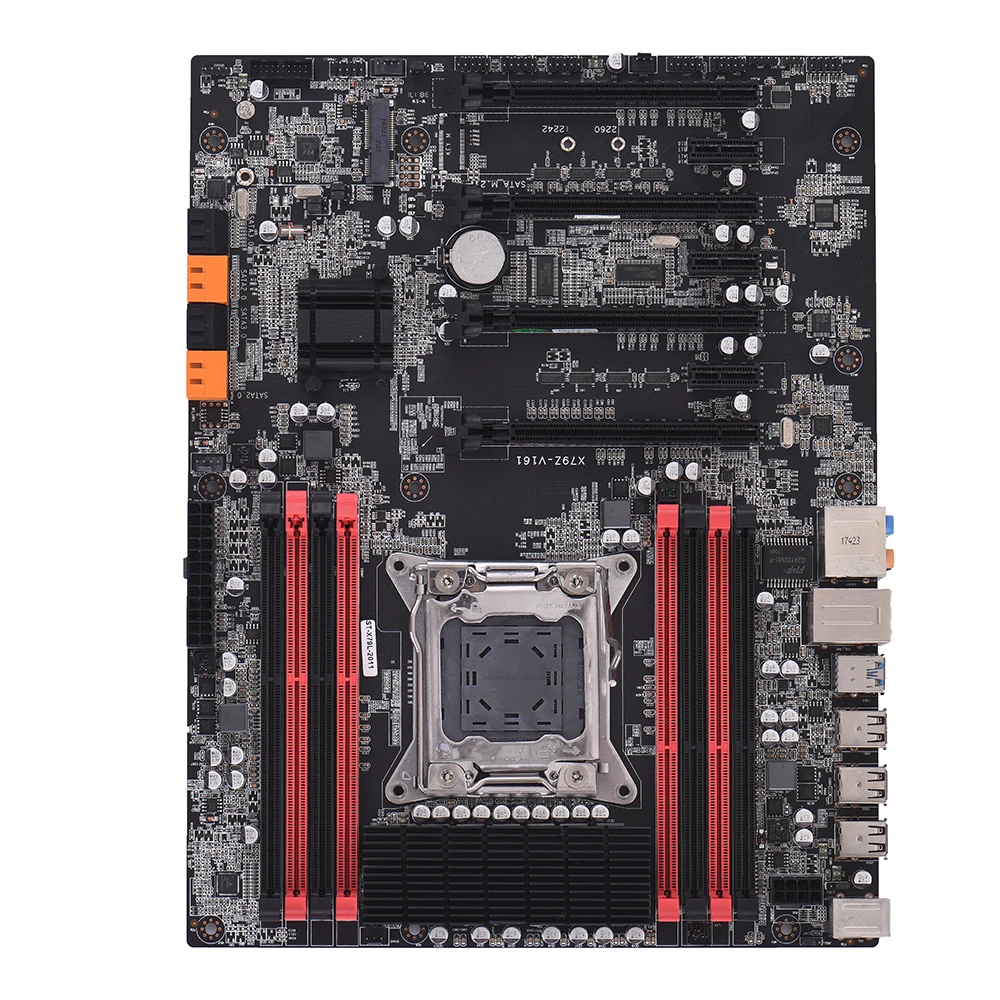 

X79Z-V161 Motherboard EATX ECC LGA2011 SATA 3.0 USB 3.0 Ports Motherboard DDR3 128GB Memory Capacity for 2018 Intel Computer