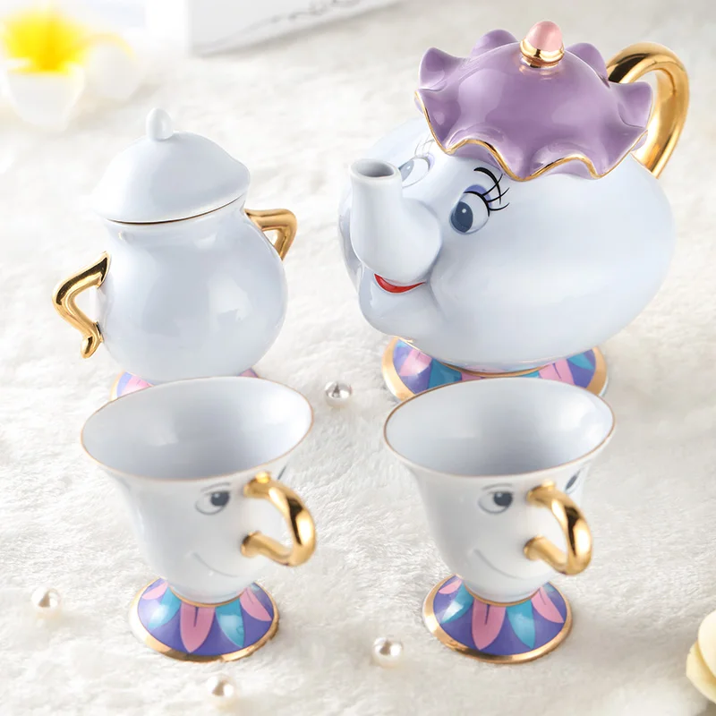 Sales promotion New Arrival Cartoon Beauty And The Beast Teapot Mug Mrs Potts Chip Tea Pot