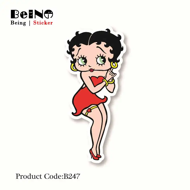 

Sexy Girl Strapless Skirt Sticker Eyelash Waterproof Suitcase Laptop Guitar Luggage Skateboard Toy Lovely B247 Stickers QY48