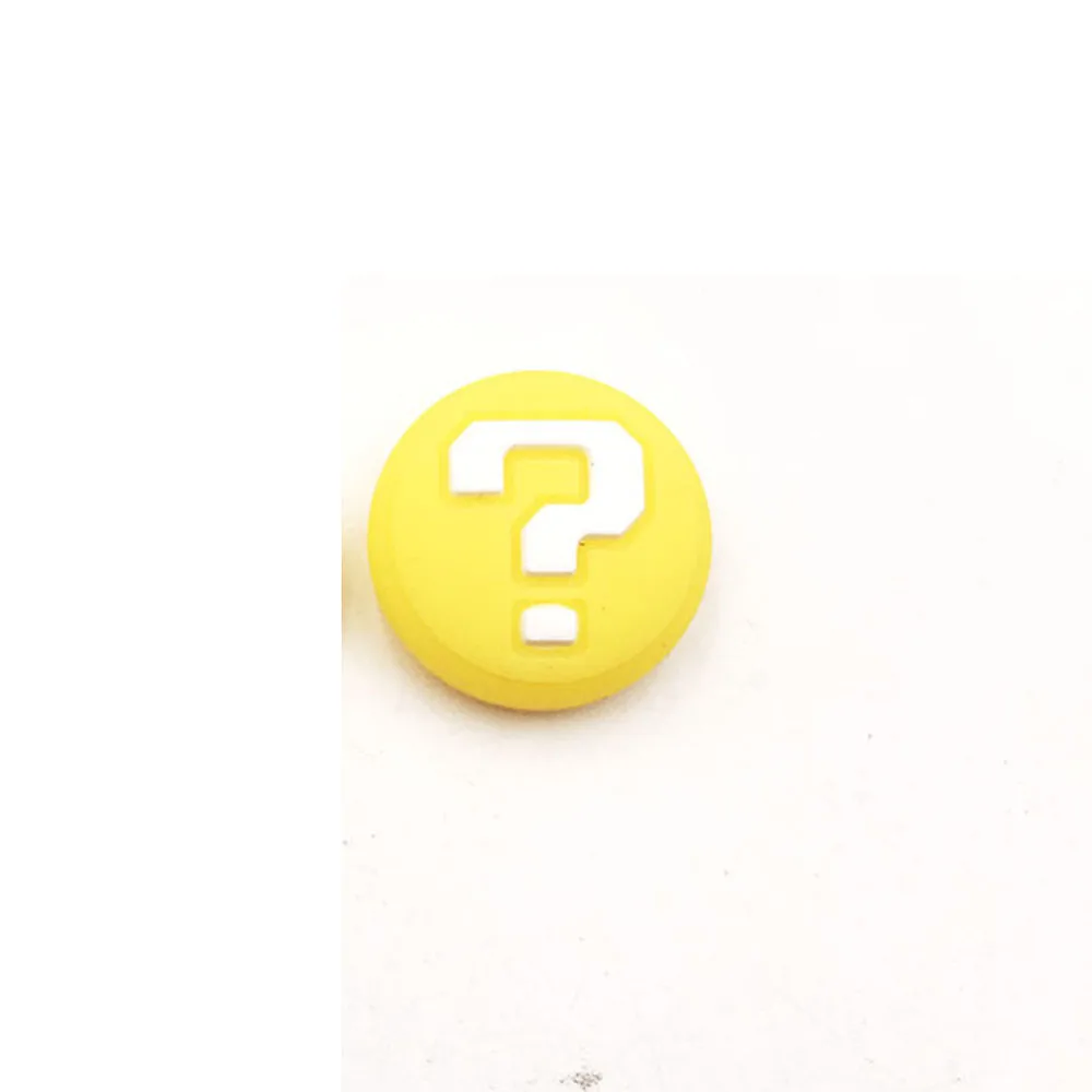 100 шт = 50 пар силиконовых аналоговых ручек для большого пальца, колпачки s для nintendo Switch NS Joy Con, Джойстики для джойстика, крышки для джойстика - Цвет: Yellow Question