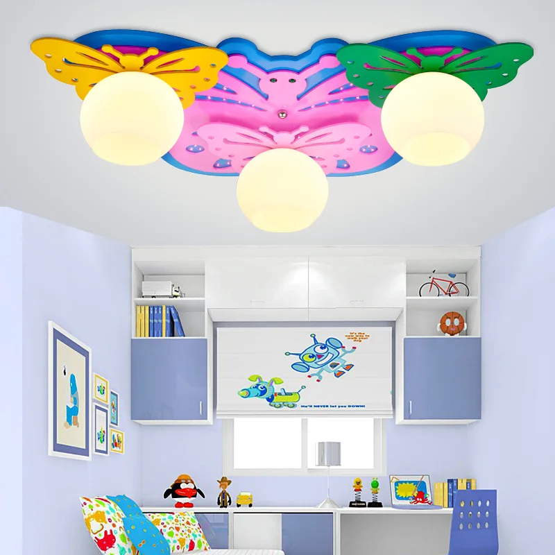 

Butterfly Children Ceiling Light LED Kindergarten Decorative Light Cartoon Lights Men & Women Baby Bedroom ya73113
