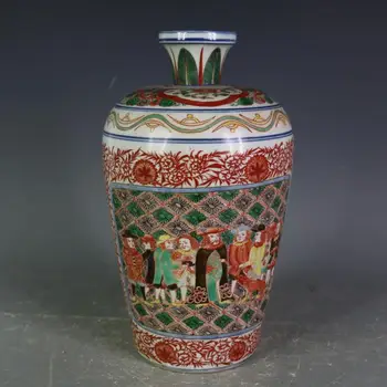 

Antique Old Chinese porcelain vase,Colorful Character bottle,with mark,home Decoration,collection & adornment,Free shipping