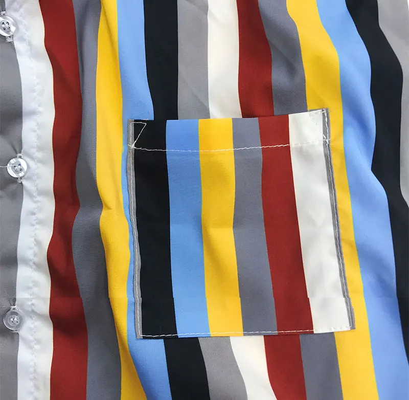 Vertical Striped Beach Shirts 3