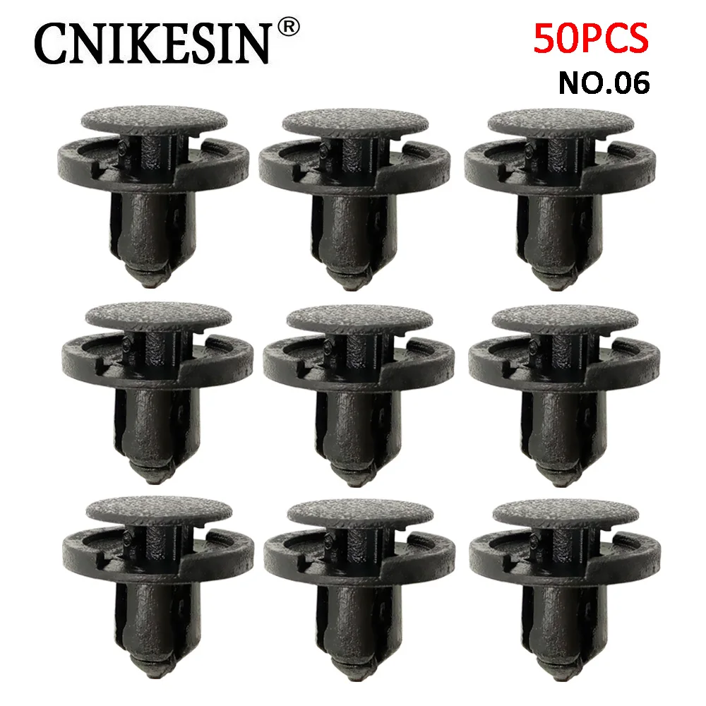 CNIKESIN #06 50X для Nissan автомобильный фиксатор переднего/заднего бампера крепежные