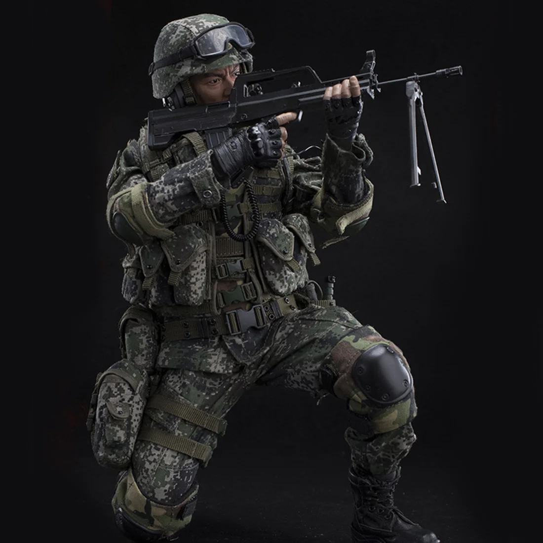 Excellent Flagset 1/6 Chinese Army Machine Fighter Soldier Model Action Figure Model Toys Hobbies For Kids Adults New Arrivel 2