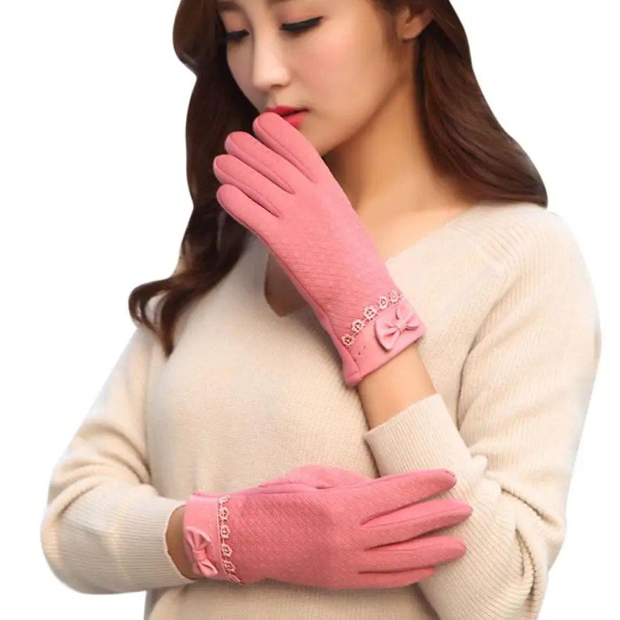 Модные женские зимние осенние спортивные теплые перчатки Eldiven Guantes mujer кожаные Luvas