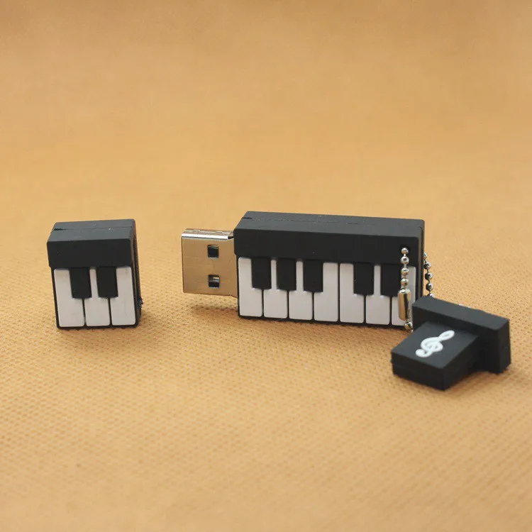 Флеш-накопитель Piano форма USB флешка 4G 8 г 16 г 32 г 6 4G b Usb диск USB 2,0 музыкальные ноты pendrive Memory Stick U диск подарок