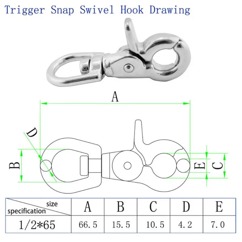 Carabiner clips key chain clip keychain carabiner 316 stainless steel webbing bag trigger swivel lobster clasps clips snap hooks weave paracord lanyard buckles