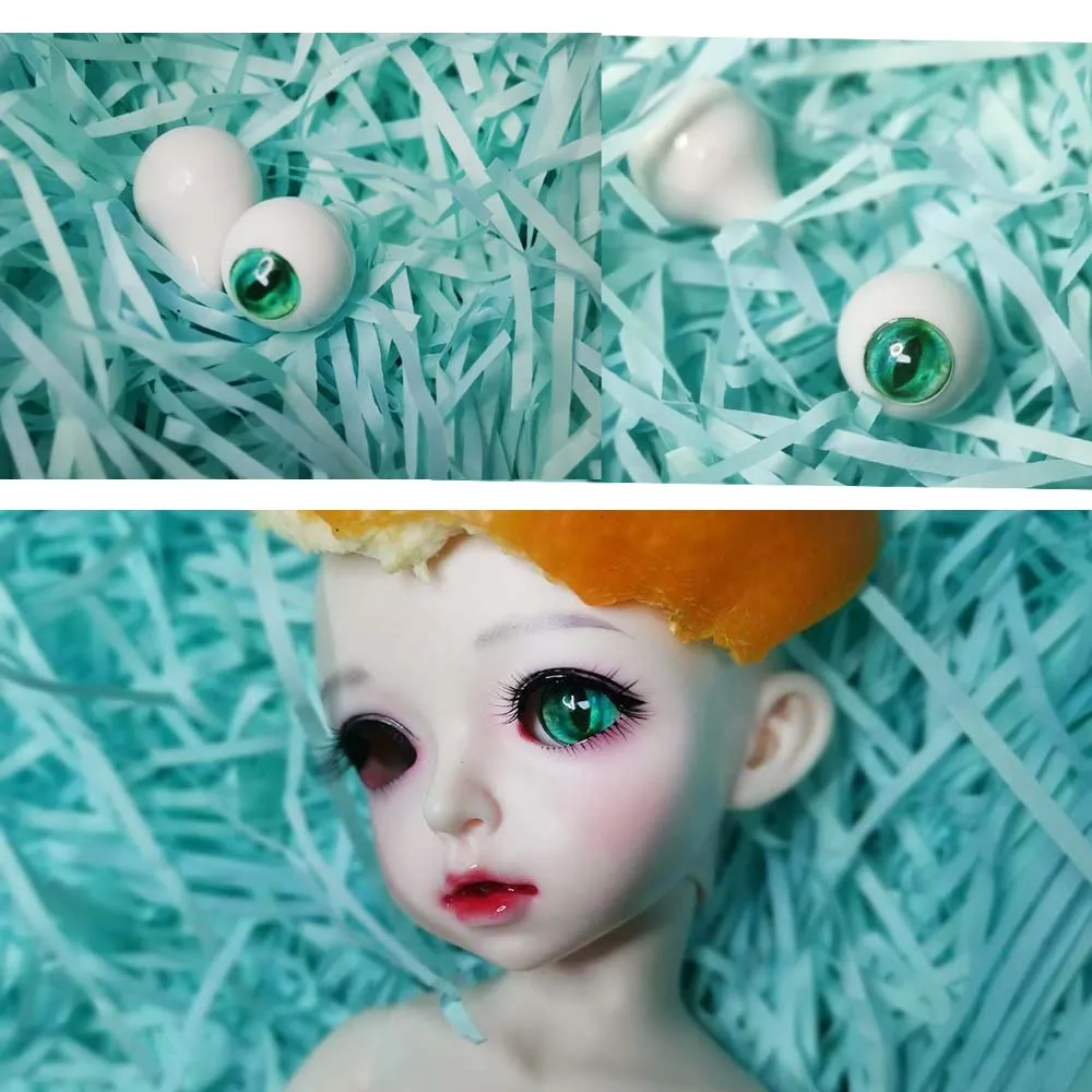 1 пара Geen кошачий глаз bjd глаза 1/4 1/3 1/6 1/8 bdoll аксессуары для 12 мм 14 16 20 mmBJD/SD MSD круглая